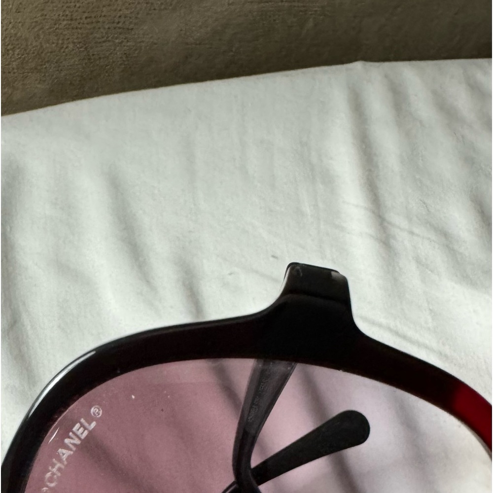 NWT -Chanel Red &Black Sunglasses - Picture 4 of 9